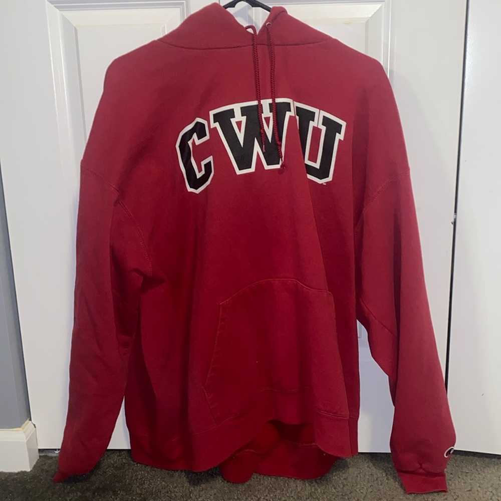 Red CWU hoodie. Brand Champion. Size XXL. Good condition rarely worn!
